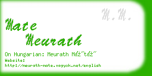 mate meurath business card